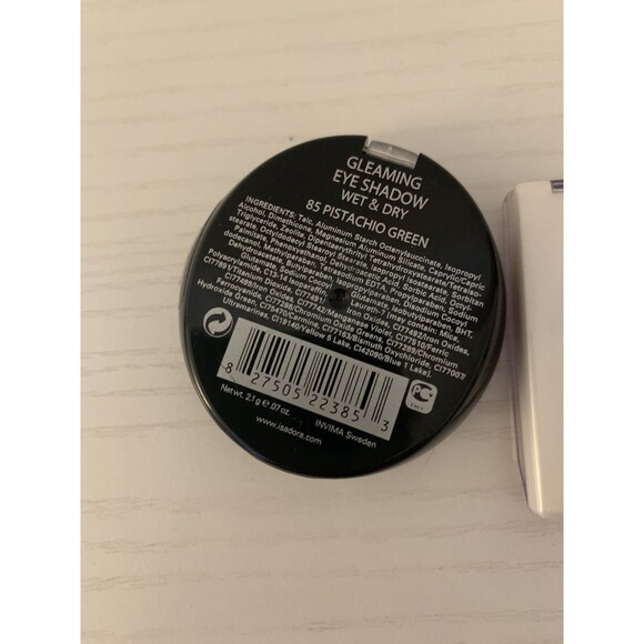 VTG 2X IsaDora Gleaming Eye Shadow Wet Dry Pistachio Green Light 77 Cacao Dream - Picture 8 of 12